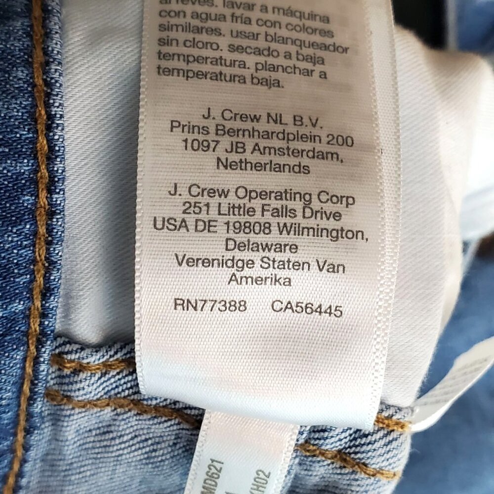Madewell Blue Denim Skinny Crop Jeans Womens Size 26 High Rise 28x25 - Picture 9 of 14